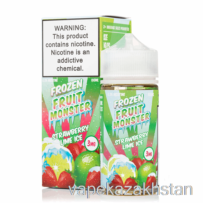 Vape Smoke ICE Strawberry Lime - Frozen Fruit Monster - 100mL 6mg